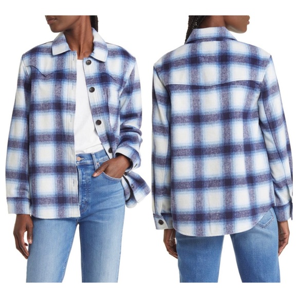 Rails NWT Tripp Plaid Jacket in Azure Sapphire - Size Small - Picture 9 of 15